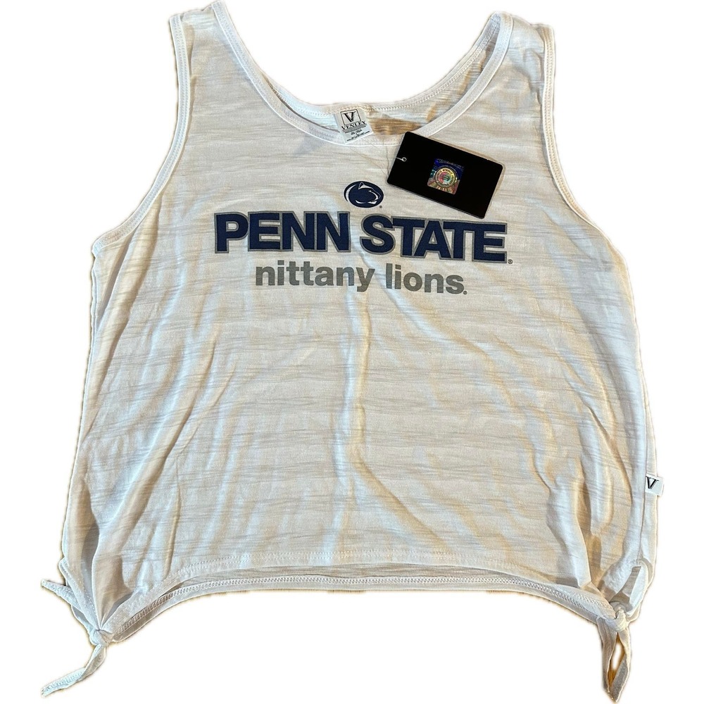 Venley Penn‎ State Nittany Lions Unisex Tank Top Cream Heathered S Sports Logo